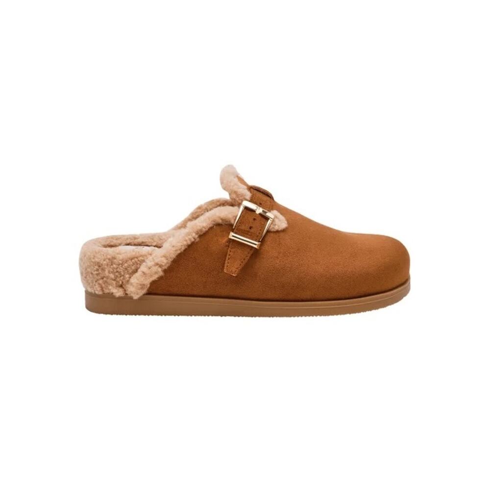DV by Dolce Vita Women's Cozy Slide Cognac Mules Size 10